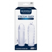 Набор из 2 прозрачных насадок на член Seductive Tickler Sleeves Set - NMC - в Люберцах купить с доставкой