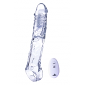 Прозрачная насадка-удлинитель Length Enhancer With Bullet с подхватом - 22,3 см. - NMC - в Люберцах купить с доставкой