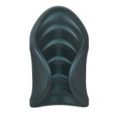 Серый сквозной мастурбатор с вибрацией Manwan Starter - Manwan - в Люберцах купить с доставкой