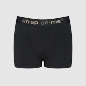 Черные трусики-боксеры для фиксации насадок Strap-on-me Harness Lingerie Allure - size L - Strap-on-me - купить с доставкой в Люберцах