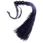 Черная силиконовая плетка - 25,4 см. - Boys of Toys - купить с доставкой в Люберцах