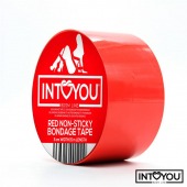 Красный скотч для фиксации Non-Sticky Bondage Tape - 15 м. - Intoyou - купить с доставкой в Люберцах
