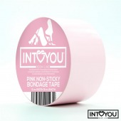 Розовый скотч для фиксации Non-Sticky Bondage Tape - 15 м. - Intoyou - купить с доставкой в Люберцах