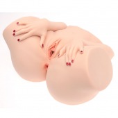 Телесный мастурбатор-полуторс Barbie - Naked Factory - в Люберцах купить с доставкой