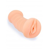 Телесный двусторонний мастурбатор с вибропулей и эрекционными кольцами в комплекте - Sexy Girl - в Люберцах купить с доставкой