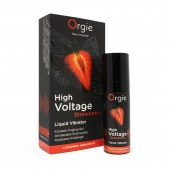 Жидкий вибратор Orgie High Voltage Strawberry - 15 мл. - ORGIE - купить с доставкой в Люберцах