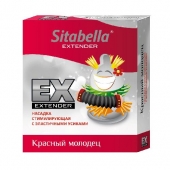 Стимулирующая насадка Sitabella Extender  Красный молодец - Sitabella - купить с доставкой в Люберцах