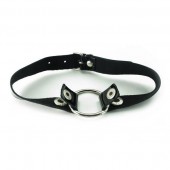 Кляп с кольцом и лаковым ремешком - БДСМ Арсенал - купить с доставкой в Люберцах