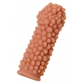 Насадка на фаллос с пузыриками по всей поверхности - 14,7 см. - KOKOS - в Люберцах купить с доставкой