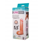 Фаллическая насадка Харнесс UNICOCK 5,5  - 17 см. - LOVETOY (А-Полимер) - купить с доставкой в Люберцах