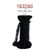 Черная веревка для фиксации Deluxe Silky Rope - 9,75 м. - Pipedream - купить с доставкой в Люберцах