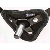 Страпон с 2 насадками и вибрацией UniStrap - 19 и 12 см. - LOVETOY (А-Полимер) - купить с доставкой в Люберцах