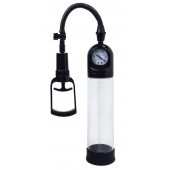 Чёрная вакуумная помпа A-toys с манометром и прозрачной колбой - A-toys - в Люберцах купить с доставкой