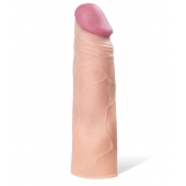 Реалистичная насадка с ярко выраженной головкой - 16,5 см. - A-toys - в Люберцах купить с доставкой