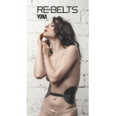 Пояс с клёпками Yona Black - Rebelts - купить с доставкой в Люберцах