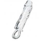 Прозрачная насадка с петлёй для фиксации - 14 см. - ToyFa - в Люберцах купить с доставкой