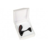 Чёрная насадка на фаллос Gladiator + LRS  с трехкнопочным пультом управления - Adrien Lastic - в Люберцах купить с доставкой