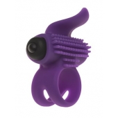 Эрекционное кольцо с подхватом мошонки и стимуляцией клитора Bullet Lastic Ring - Adrien Lastic - в Люберцах купить с доставкой