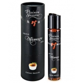 Массажное масло с ароматом крем брюле Huile de Massage Gourmande Creme Brulée - 59 мл. - Plaisir Secret - купить с доставкой в Люберцах