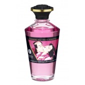 Массажное интимное масло с ароматом малины - 100 мл. - Shunga - купить с доставкой в Люберцах