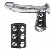 Утяжка на пенис на кнопочках 100% PVC STRAP WITH METAL SNAP - BlueLine - купить с доставкой в Люберцах