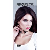 Чёрный чокер-кляп Iman Black - Rebelts - купить с доставкой в Люберцах