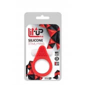 Красное эрекционное кольцо LIT-UP SILICONE STIMU RING 1 RED - Dream Toys - в Люберцах купить с доставкой