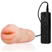 Мастурбатор-ротик с вибрацией REALSTUFF VIBRATING MASTURBATOR MOUTH - Dream Toys - в Люберцах купить с доставкой