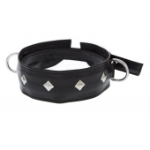 Полиуретановый ошейник с пуклями и D-кольцами Collar with Studs - Blush Novelties - купить с доставкой в Люберцах