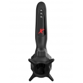 Чёрный вибростимулятор для головки члена с эффектом всасывания Vibrating Roto-Sucker - Pipedream - в Люберцах купить с доставкой