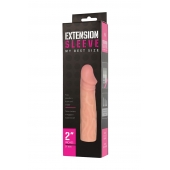 Телесная насадка-удлинитель Extension sleeve - 17 см. - Sitabella - в Люберцах купить с доставкой