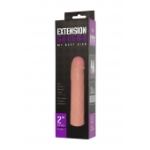 Насадка-удлинитель Extension sleeve телесного цвета - 18,5 см. - Sitabella - в Люберцах купить с доставкой