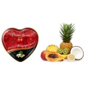 Массажная свеча с ароматом экзотических фруктов Bougie Massage Candle - 35 мл. - Plaisir Secret - купить с доставкой в Люберцах