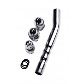 Металлический анальный душ с тремя насадками - ToyFa - купить с доставкой в Люберцах