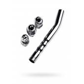 Металлический анальный душ с тремя насадками - ToyFa - купить с доставкой в Люберцах