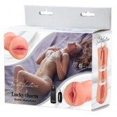 Двусторонний мастурбатор с вибропулей Satisfaction Lucky charm - Lola Games - в Люберцах купить с доставкой