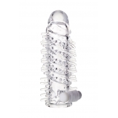Насадка на пенис TOYFA A-Toys с вибропулей и шипами - 13,4 см. - A-toys - в Люберцах купить с доставкой