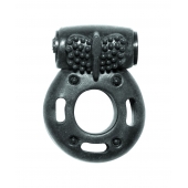 Черное эрекционное кольцо с вибрацией Rings Axle-pin - Lola Games - в Люберцах купить с доставкой