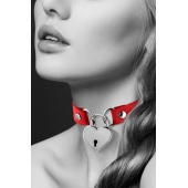 Красный чокер с замком в форме сердца - Bijoux Pour Toi - купить с доставкой в Люберцах
