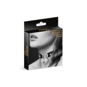 Черный чокер с замком в форме сердца - Bijoux Pour Toi - купить с доставкой в Люберцах