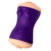 Двухсторонний мастурбатор JOS YARA в фиолетовой колбе - JOS - в Люберцах купить с доставкой