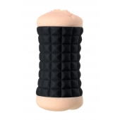 Двухсторонний мастурбатор JOS JANICE в черном цилиндре - JOS - в Люберцах купить с доставкой