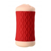 Двухсторонний мастурбатор JOS  NADIN в красном цилиндре - JOS - в Люберцах купить с доставкой