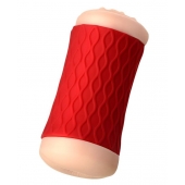 Двухсторонний мастурбатор JOS  NADIN в красном цилиндре - JOS - в Люберцах купить с доставкой