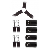 Комплект наручников и поножей LUXURIOUS BED RESTRAINT CUFF SET - Blush Novelties - купить с доставкой в Люберцах