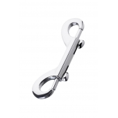 Серебристый двухсторонний карабин TOYFA Metal - ToyFa - купить с доставкой в Люберцах