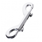 Серебристый двухсторонний карабин TOYFA Metal - ToyFa - купить с доставкой в Люберцах