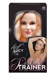 Надувная кукла с вибрацией и 2 любовными отверстиями Hot Lucy Lifesize Love Doll - NMC - в Люберцах купить с доставкой