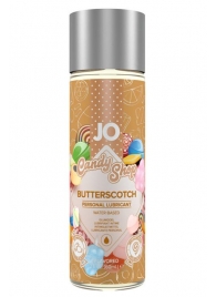 Смазка на водной основе Candy Shop Butterscotch с ароматом ирисок - 60 мл. - System JO - купить с доставкой в Люберцах