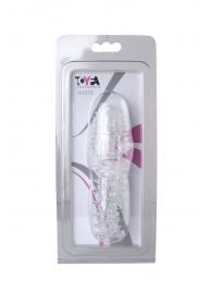 Прозрачная насадка с шишечками и шипами - 13,5 см. - Toyfa Basic - в Люберцах купить с доставкой